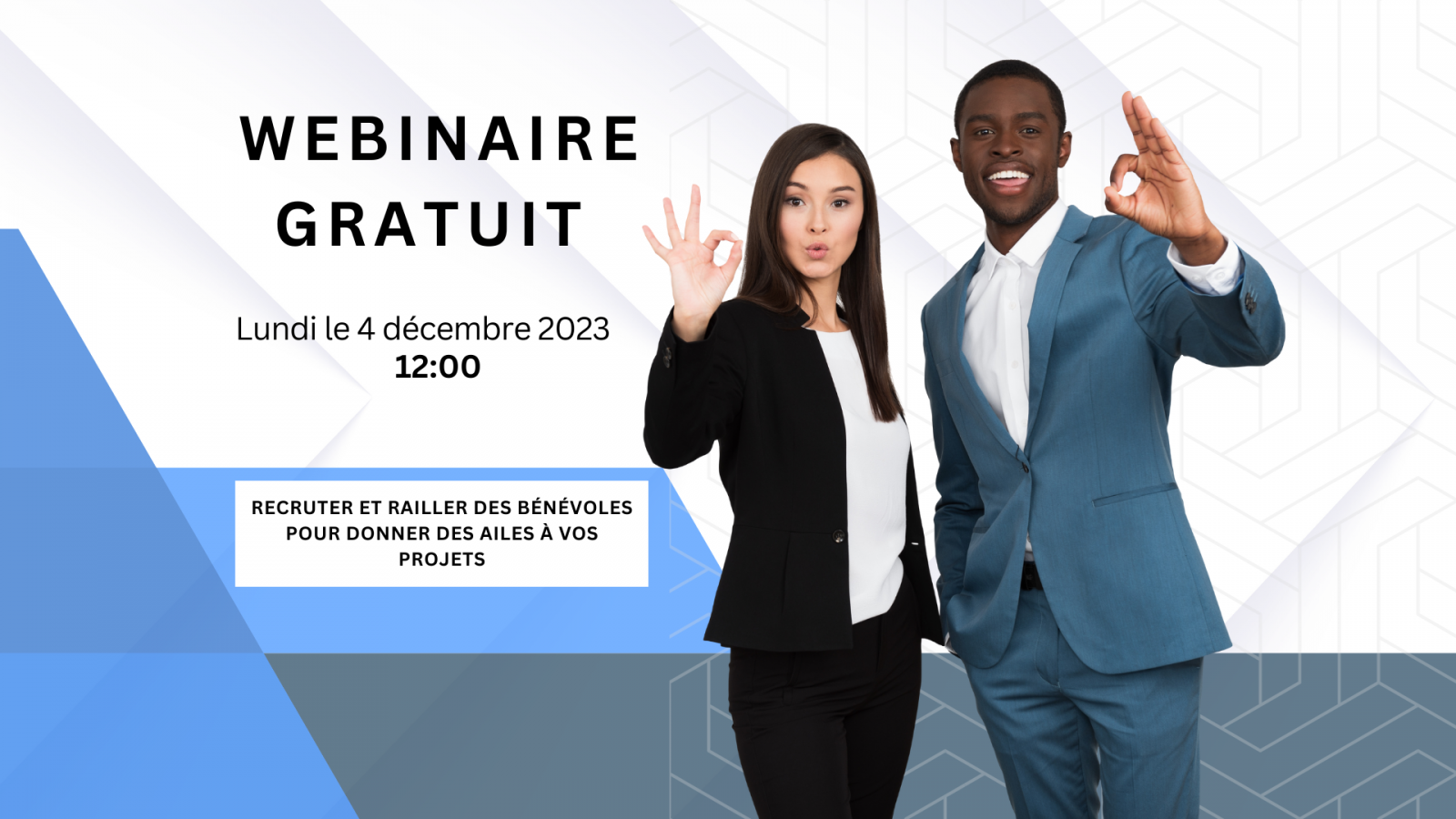 Webinaire : Recruter et rallier des bénévoles pour donner des ailes à vos projets