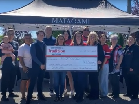 Les Marchés Tradition Matagami remettent 12 510 $ à la Fondation Olo